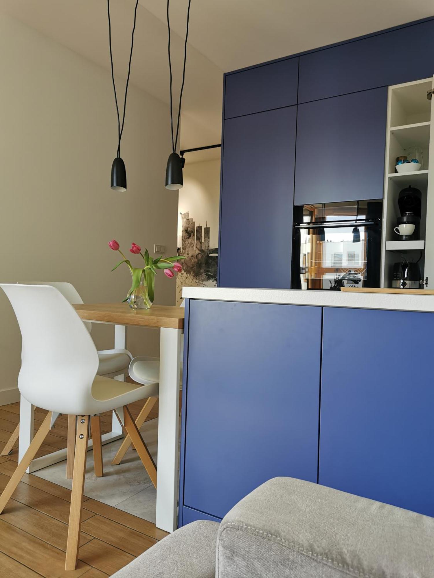 Wola Blue Modern Apartment Варшава Экстерьер фото