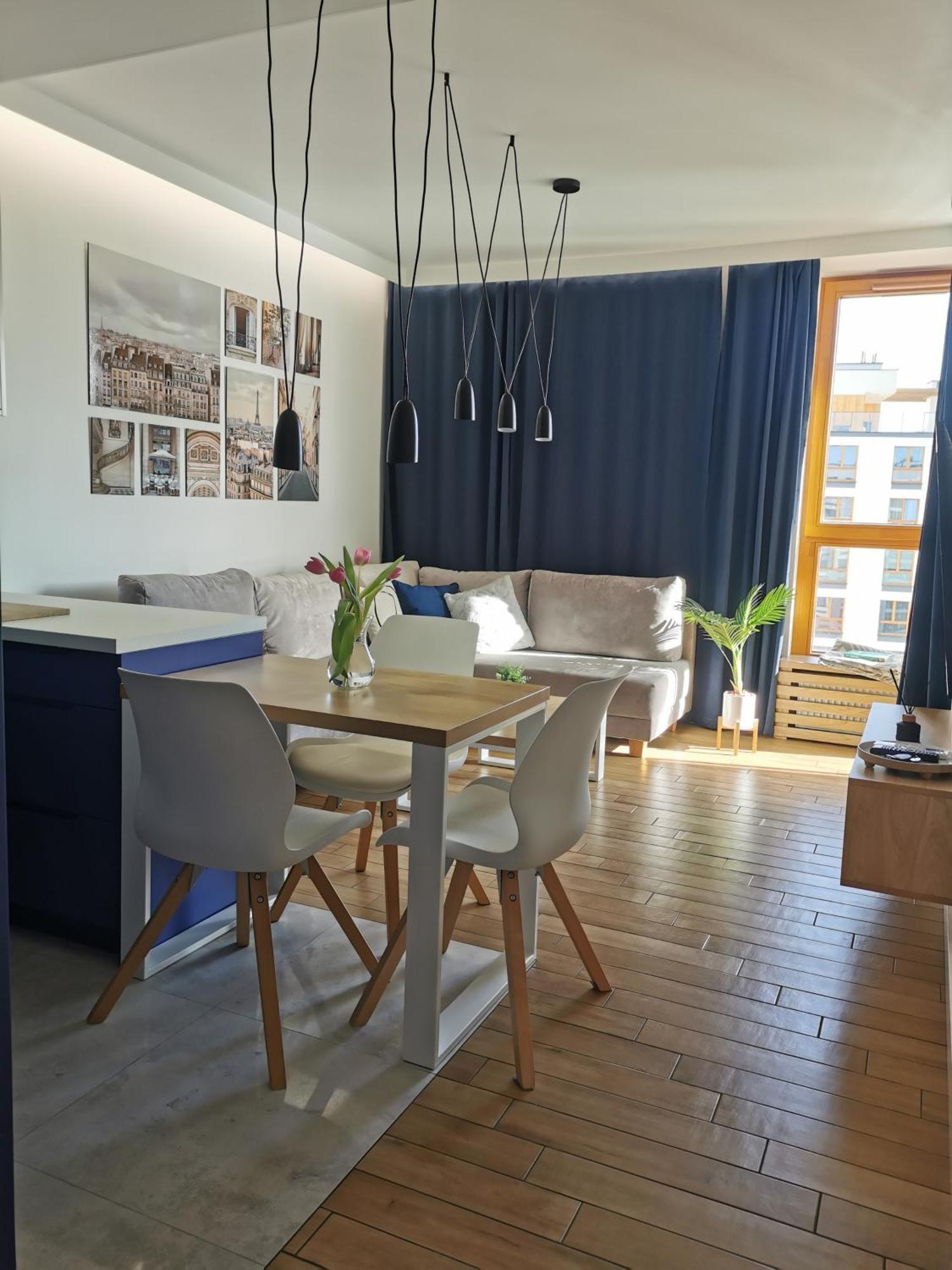 Wola Blue Modern Apartment Варшава Экстерьер фото