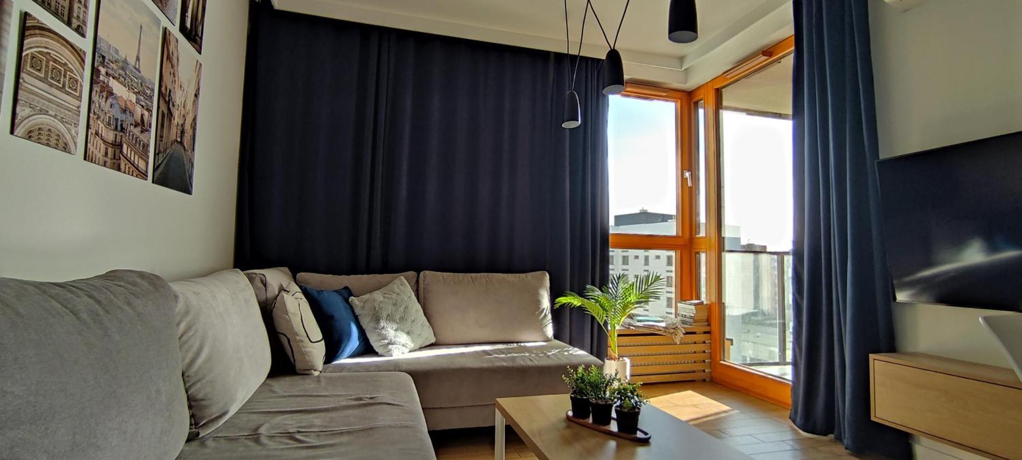 Wola Blue Modern Apartment Варшава Экстерьер фото