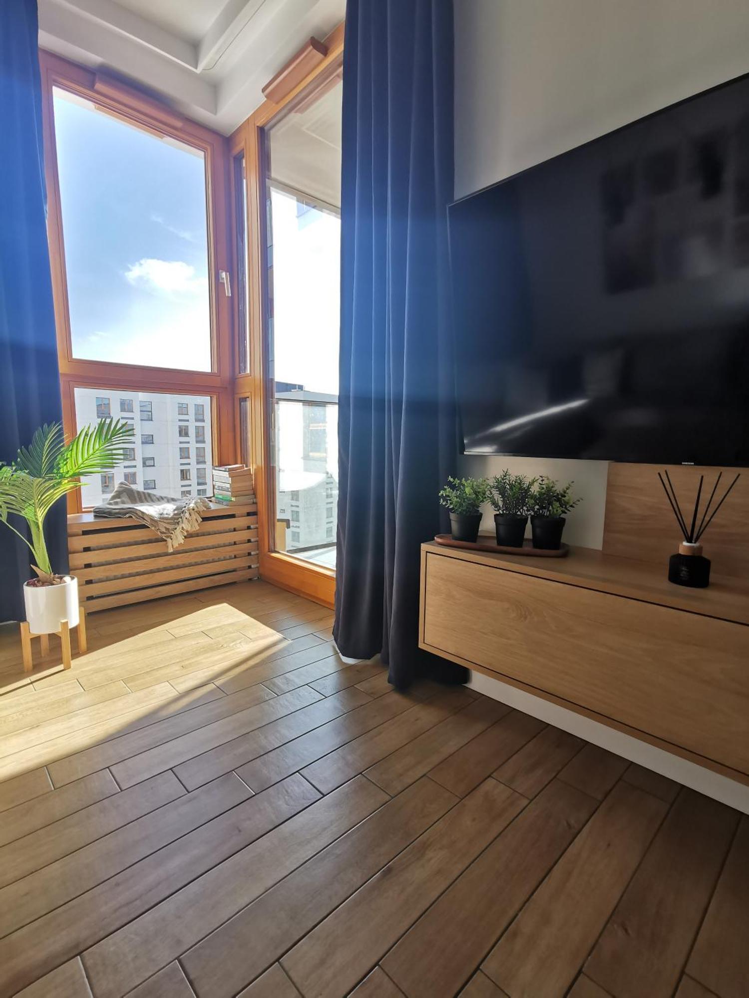 Wola Blue Modern Apartment Варшава Экстерьер фото